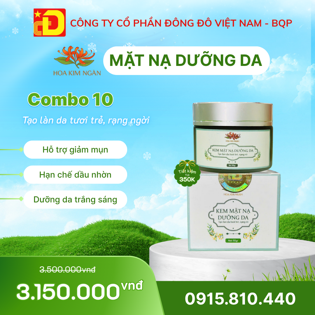 Combo 10 Hũ Kem Mặt Nạ Dưỡng Da